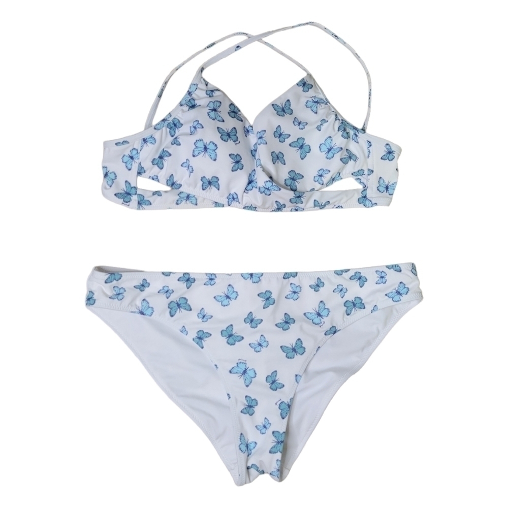 VS PINK REVERSIBLE MINI BIKINI BOTTOMS & WRAP TOP SET NWOT - Picture 11 of 12